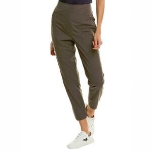 Theory Rider Chino Pants Women's Size 6 Ash Gray Slim Fit Ankle Zip NWT $295
